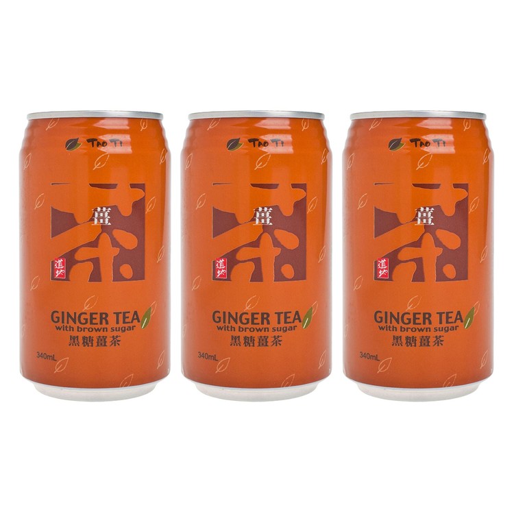 道地 - 台式茶飲-黑糖薑茶 - 340MLX3