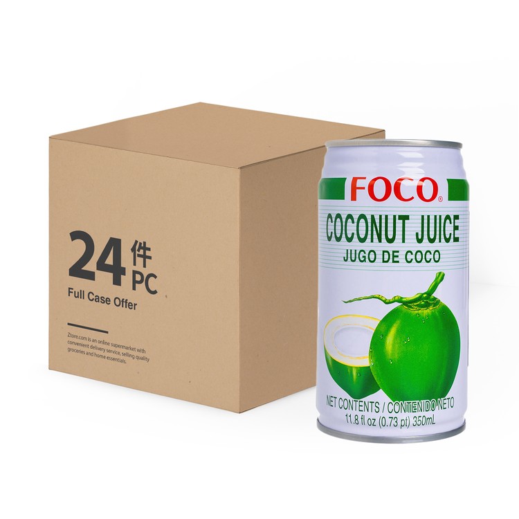 FOCO - COCONUT WATER WITH COCONUT MEAT - CASE OFFER - 350MLX24