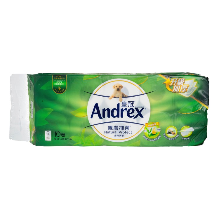 ANDREX - NATUARL PROT BATHROOM TISSUE 3 PLY-5PC - 10'SX5