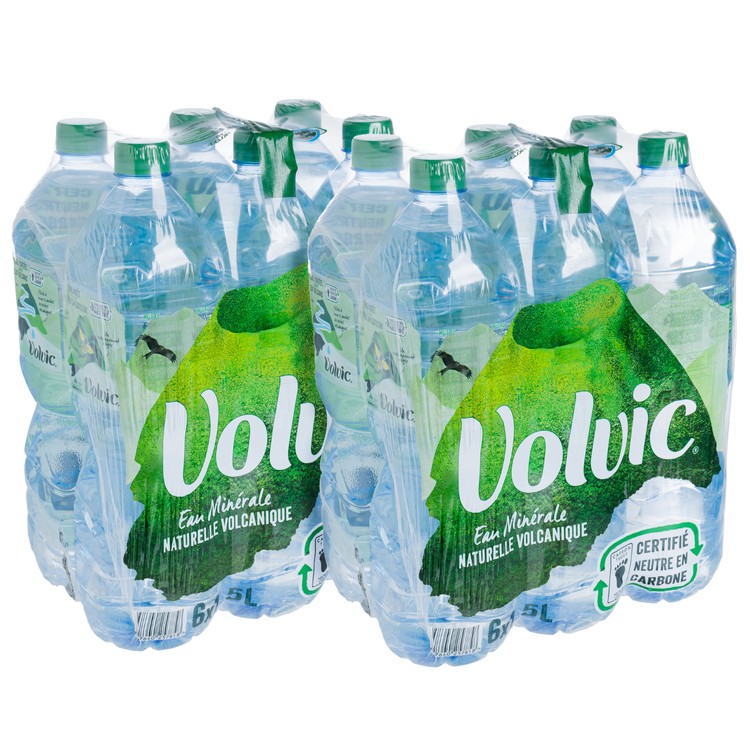 VOLVIC(PARALLEL IMPORT) - NATURAL MINERAL WATER-2 CASES - 1.5LX6X2