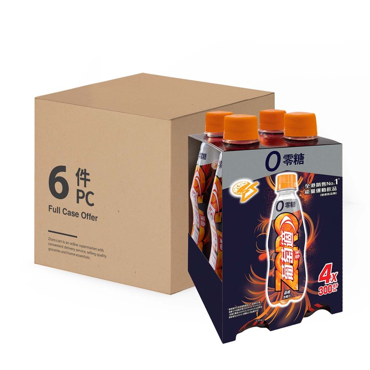 葡萄適 - 零系能量飲品-香橙味 - 原箱 - 300MLX4X6