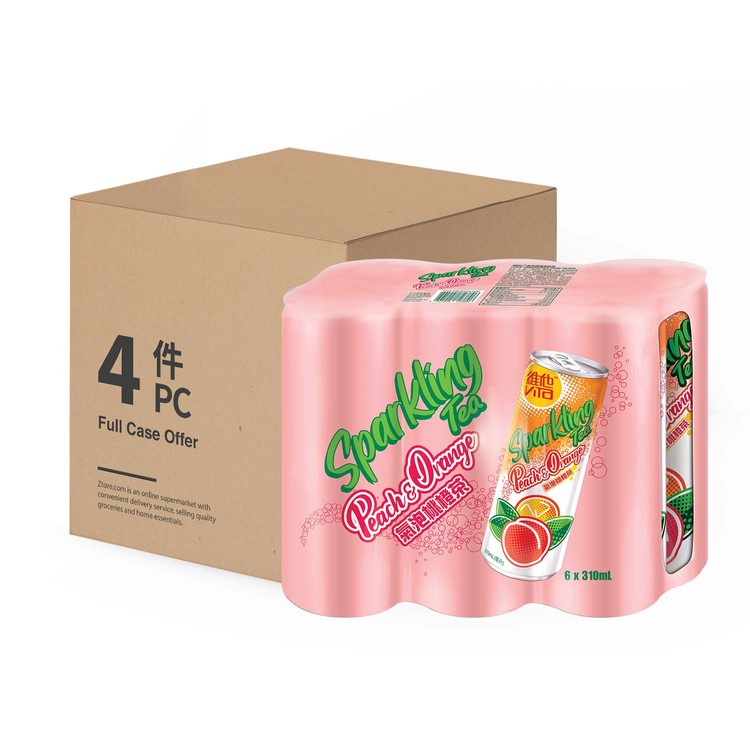 VITA 維他 - 氣泡桃橙茶-原箱 - 310MLX6X4