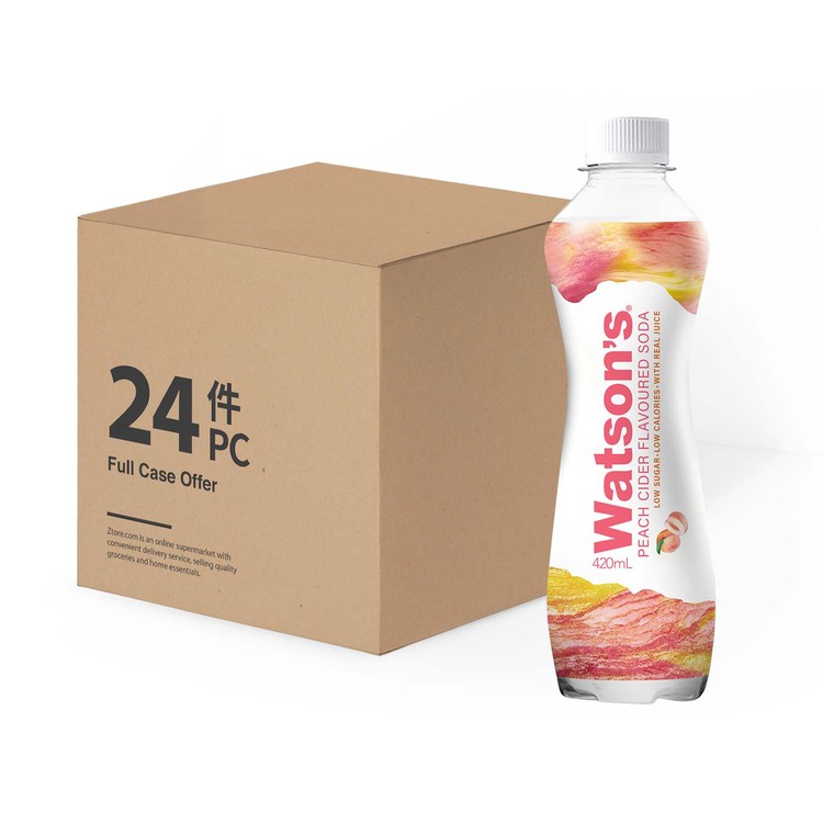 WATSONS SODA WATERPEACH CIDER FLAVOUREDCASE 士多 Ztore