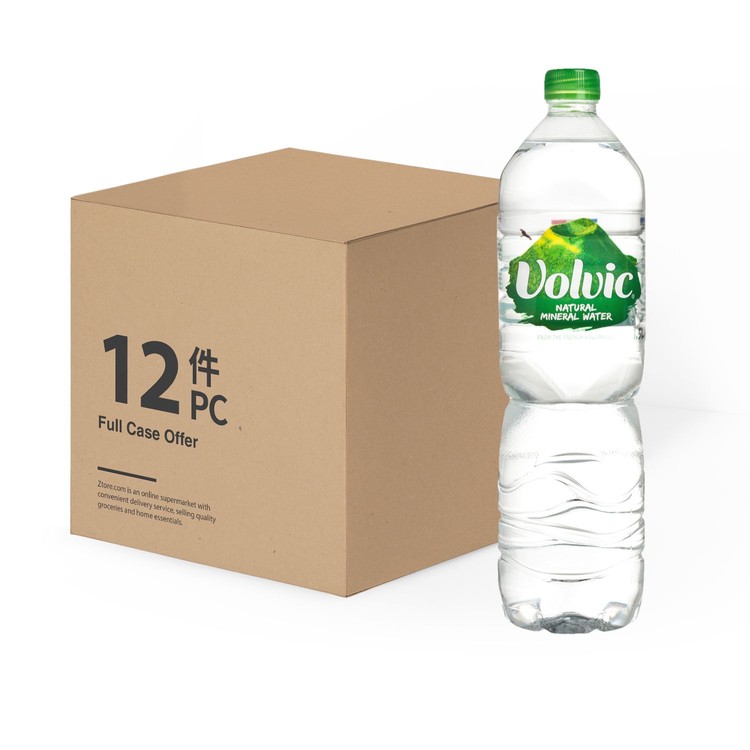 VOLVIC 富維克(平行進口) - 天然礦泉水-原箱 (新舊包裝隨機發送) - 1.5LX12