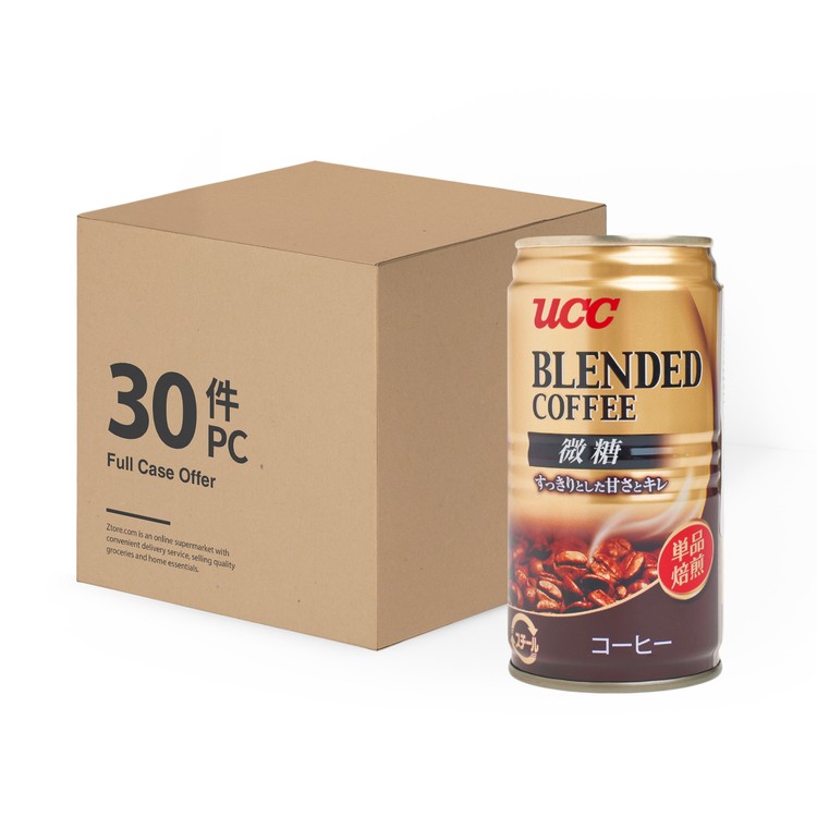 UCC - BLEND COFFEE SLIGHTLY SWEET - 185MLX30