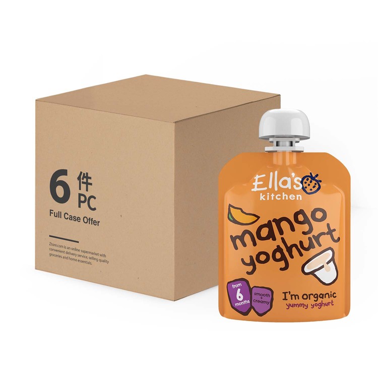 ELLA'S KITCHEN - YUMMY MANGO YOGHURT GREEK STYLE-CASE OFFER - 90GX6