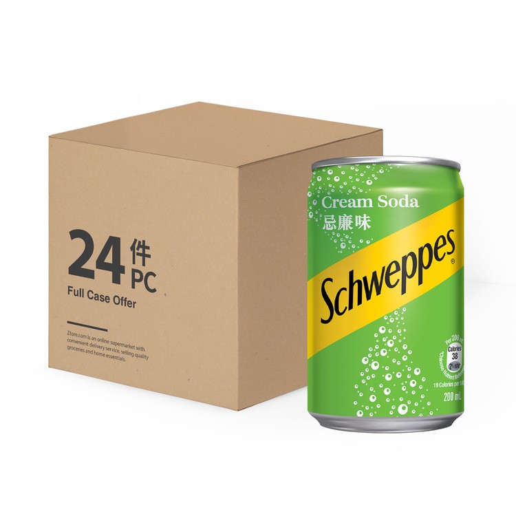 Schweppes - CREAM SODA MINI CAN (CASE) - 200MLX24