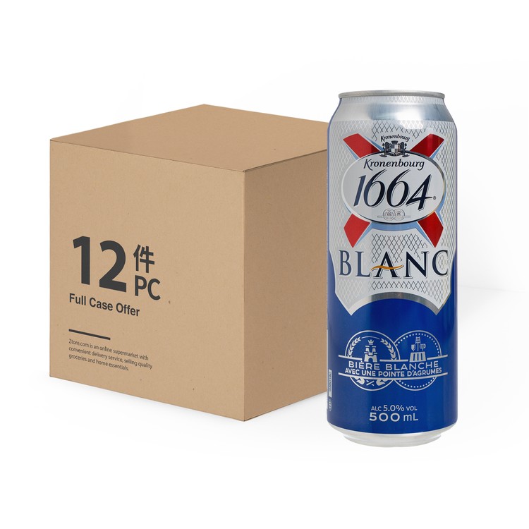 1664(平行進口) - Blanc白啤酒 (巨罐裝) - 原箱 - 500MLX12