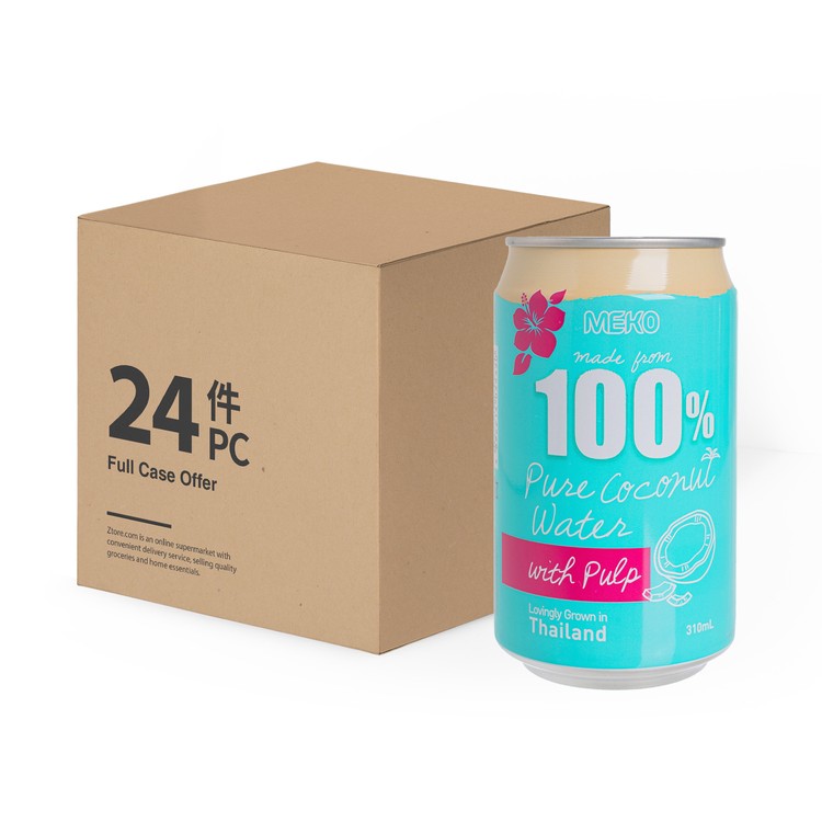 MEKO 美果 - 100% 純椰青水 (含椰青肉)-原箱 - 310MLX24