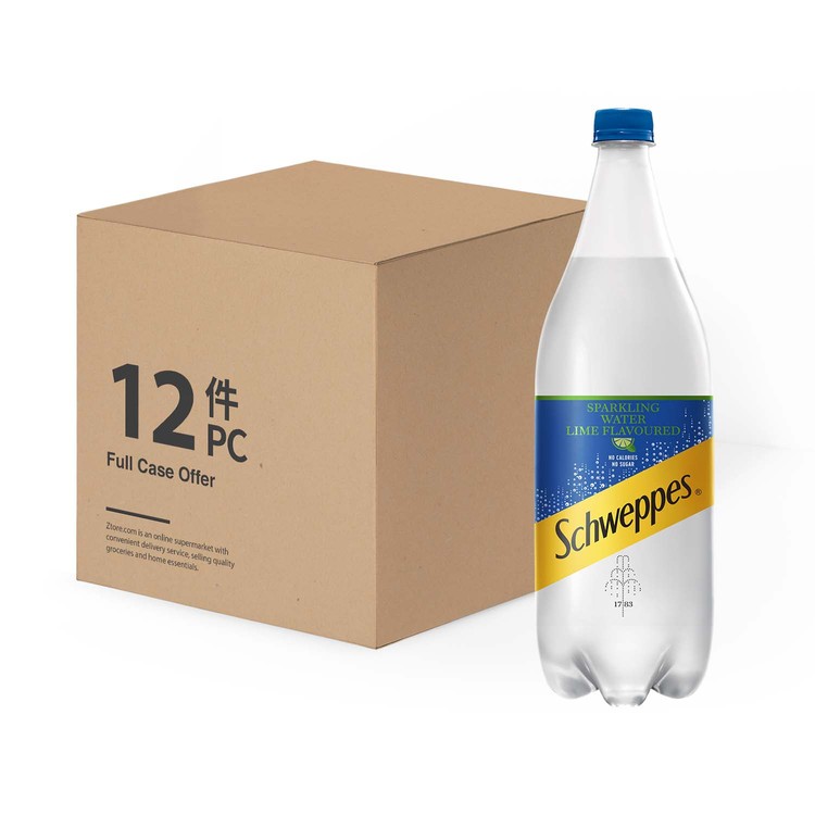 Schweppes - LIME FLAVOURED SPARKLING WATER - 1.25LX12