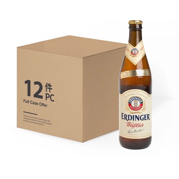ERDINGER艾丁格 - 小麥白啤酒 (大樽裝) - 原箱 - 500MLX12