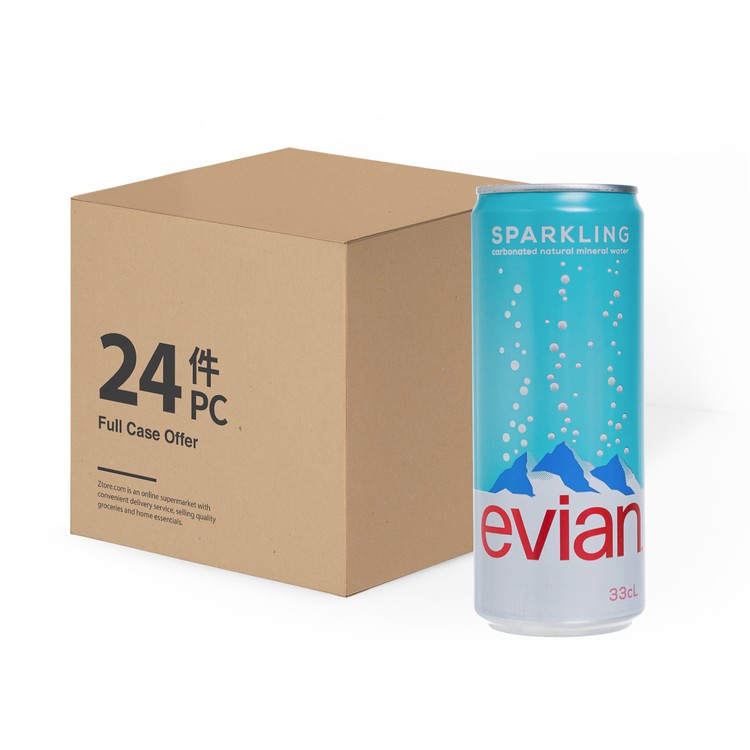 EVIAN(PARALLEL IMPORT) - SPARKLING MINERAL WATER - CASE OFFER - 330MLX24