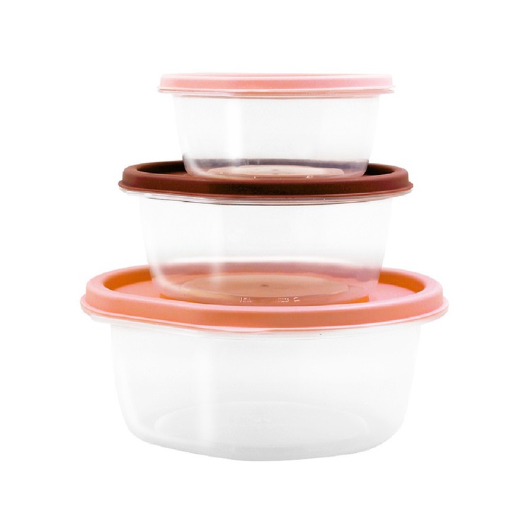 JOSERISTINE BY CHOI FUNG HONG - ROUND FOOD CONTAINER SET (PINK) - PC